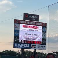 Alumnus Cole's 21st birthday at the Lansing Lugnuts game.